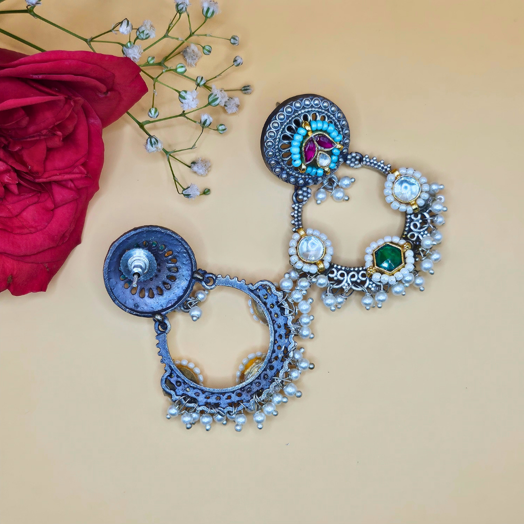 Dandiya Diva Kundan Earrings