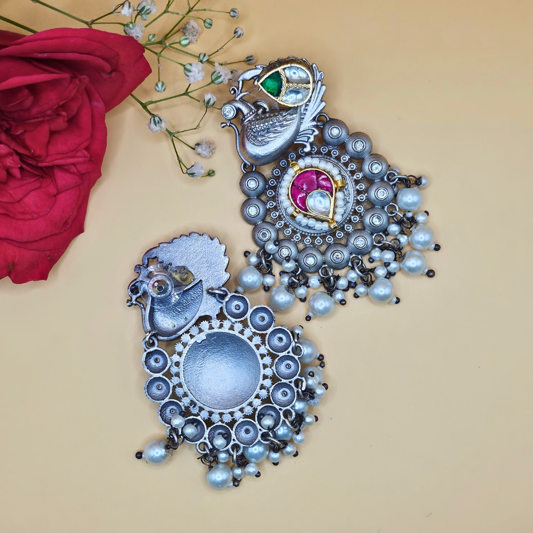 Navratri Nritya Kundan Danglers