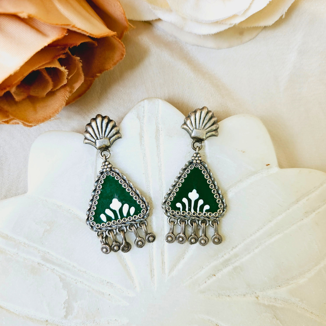 Handpainted Meenakari Dangle Earring