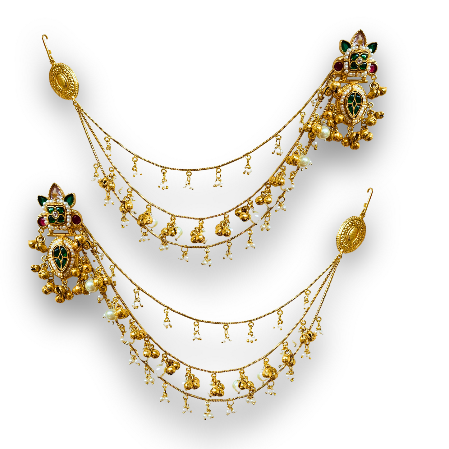 Gauhar Kashmir Kaan Chain Jhumka