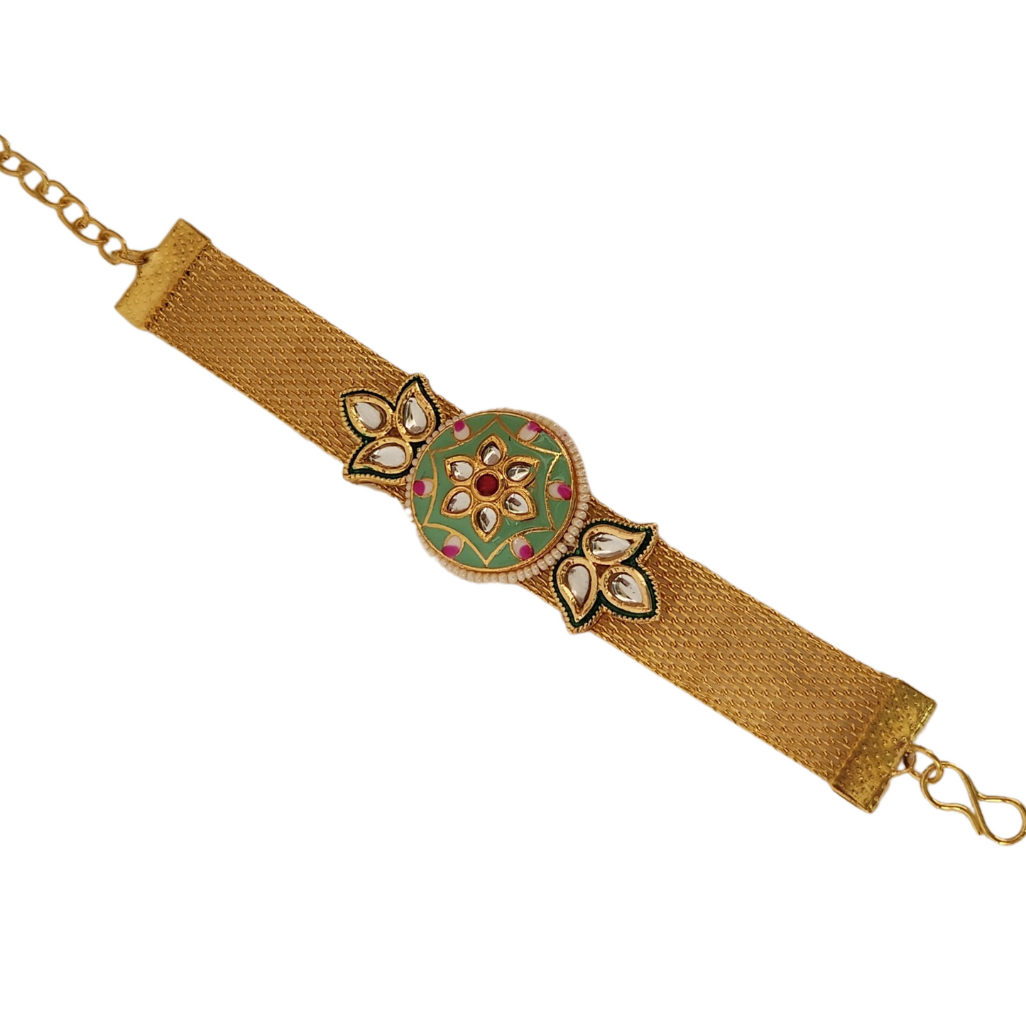 Kundan Rakhi Bracelet