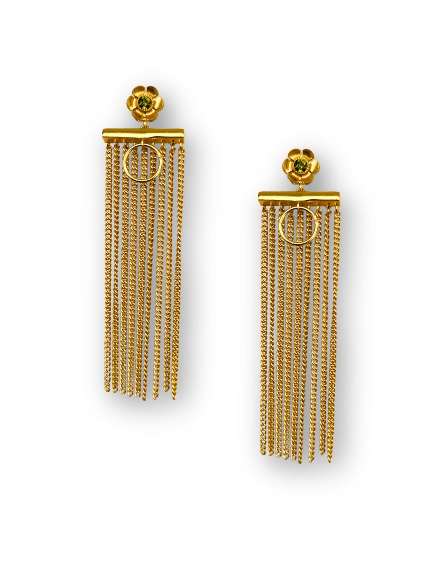 Viana Jewels Mehrasa Brass Earrings for Women 18K Gold Plated Handmade