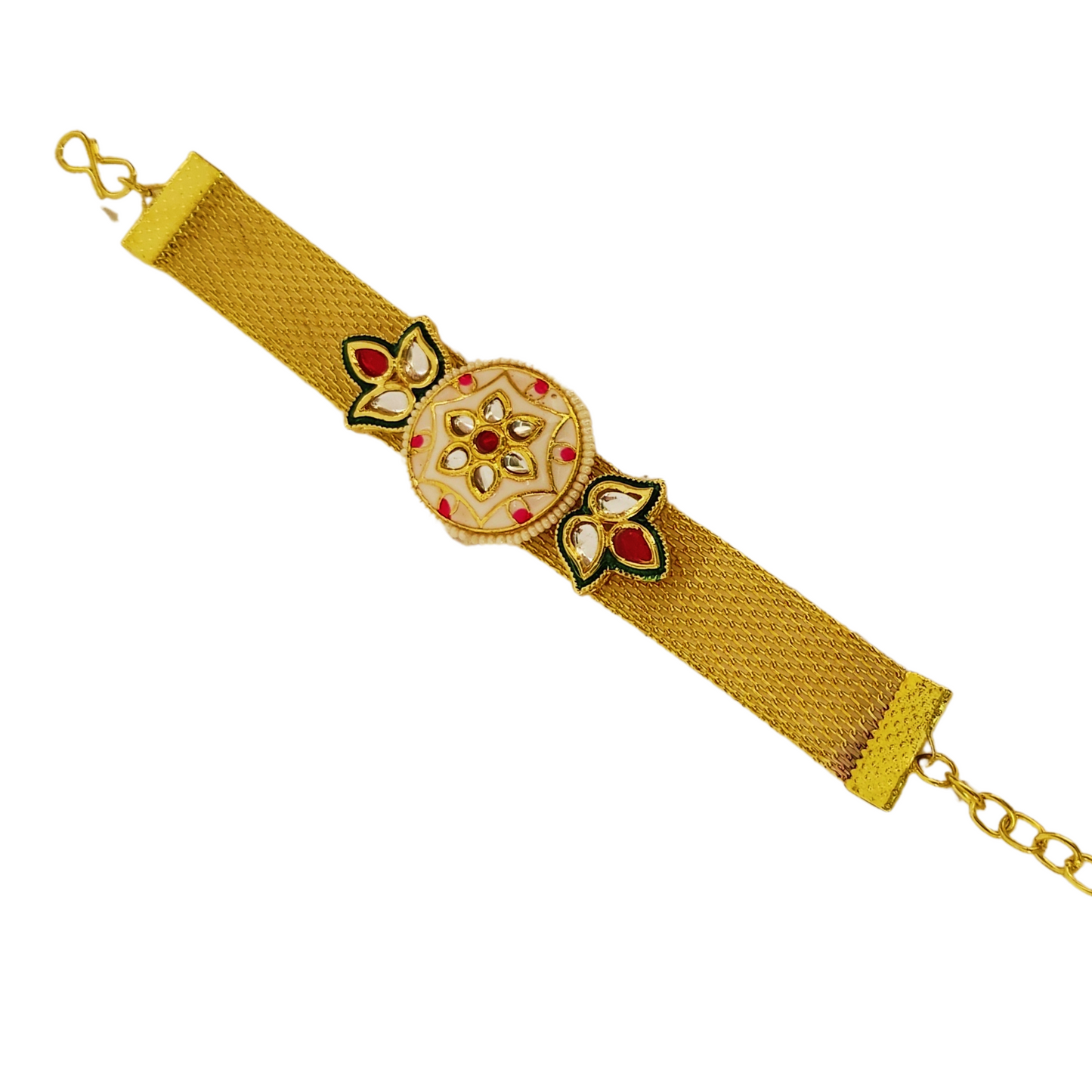 Kundan Rakhi Bracelet