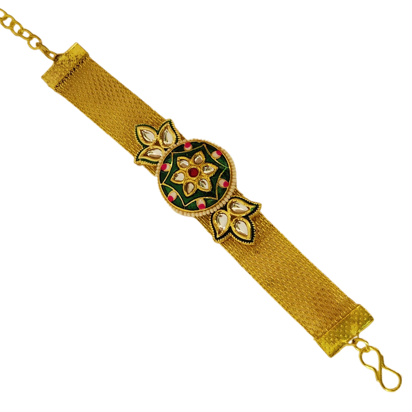 Kundan Rakhi Bracelet