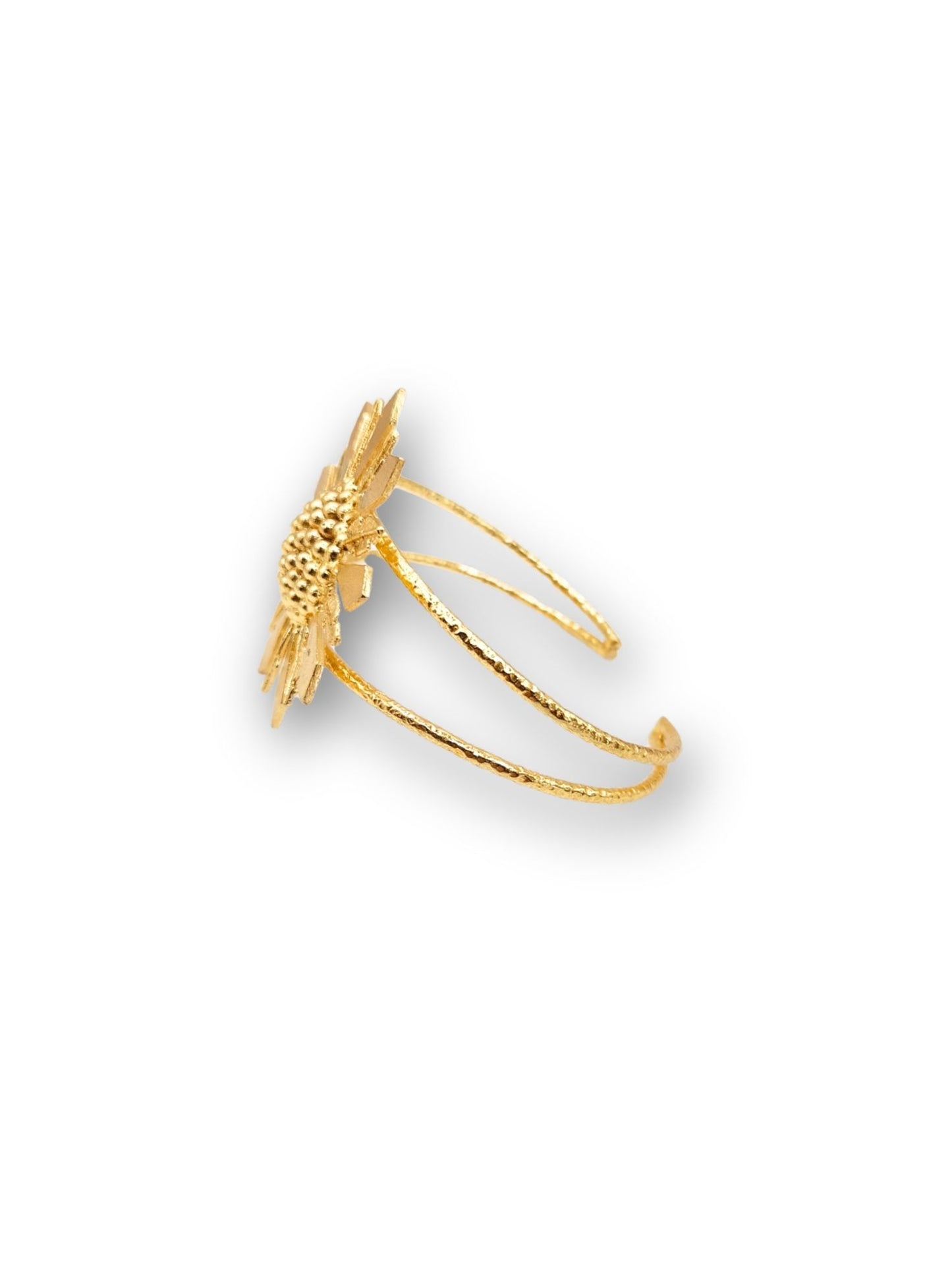 Viana Jewels Aroosha Adjustable Brass Bracelet for Women 18K Gold Plated