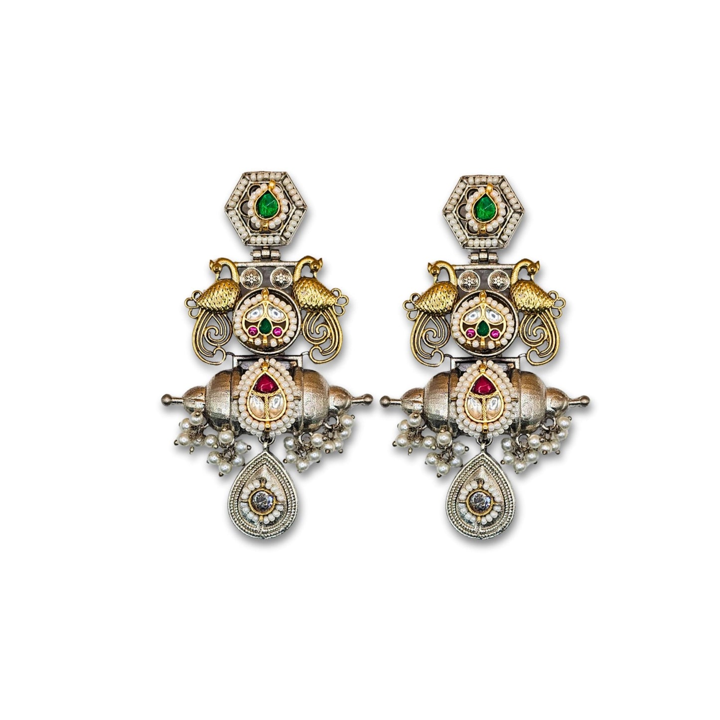 Viana Jewels Vaidehi Bridal Pachi Kundan Earrings
