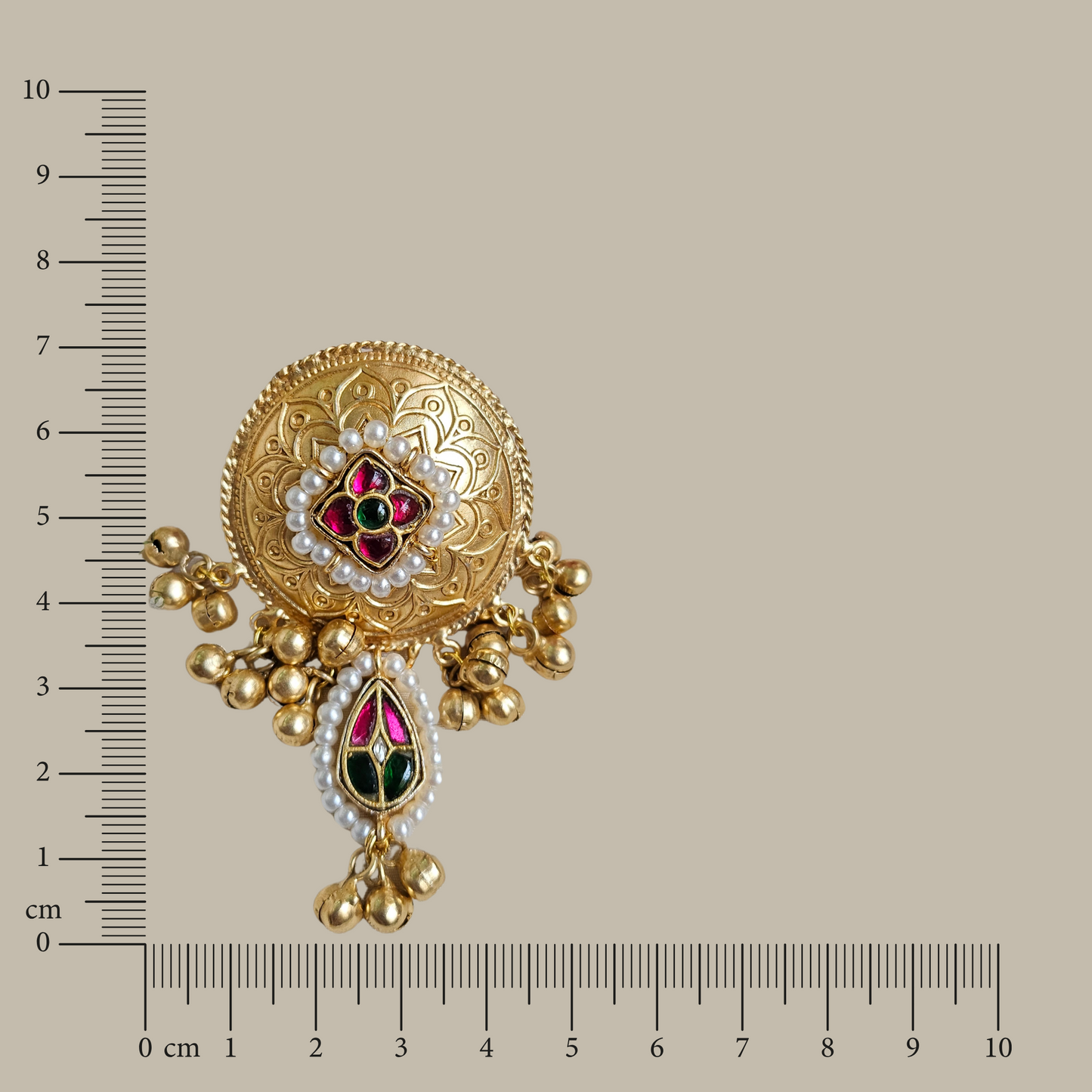 Aisha Kashmir Kaan Chain Jhumka