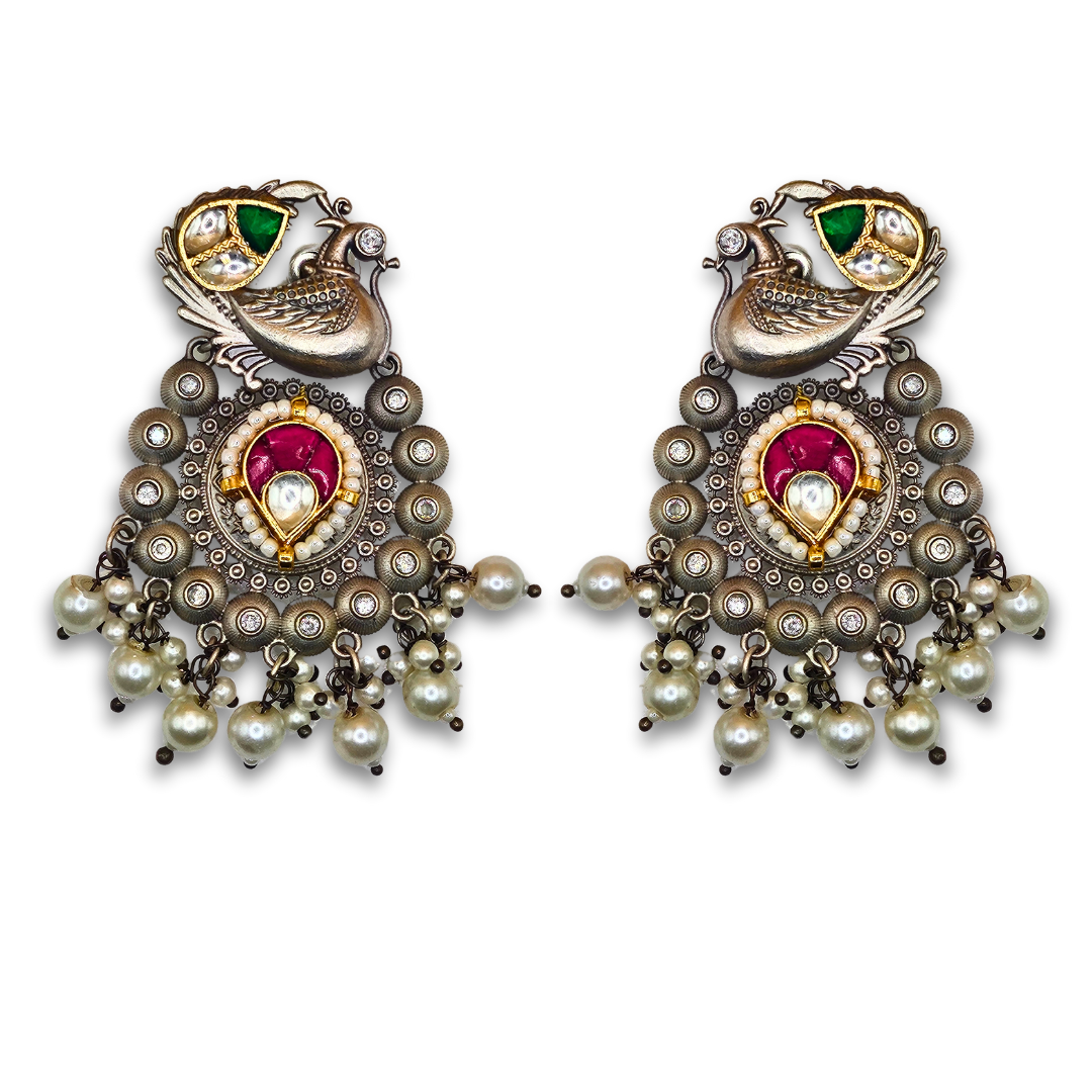 Navratri Nritya Kundan Danglers