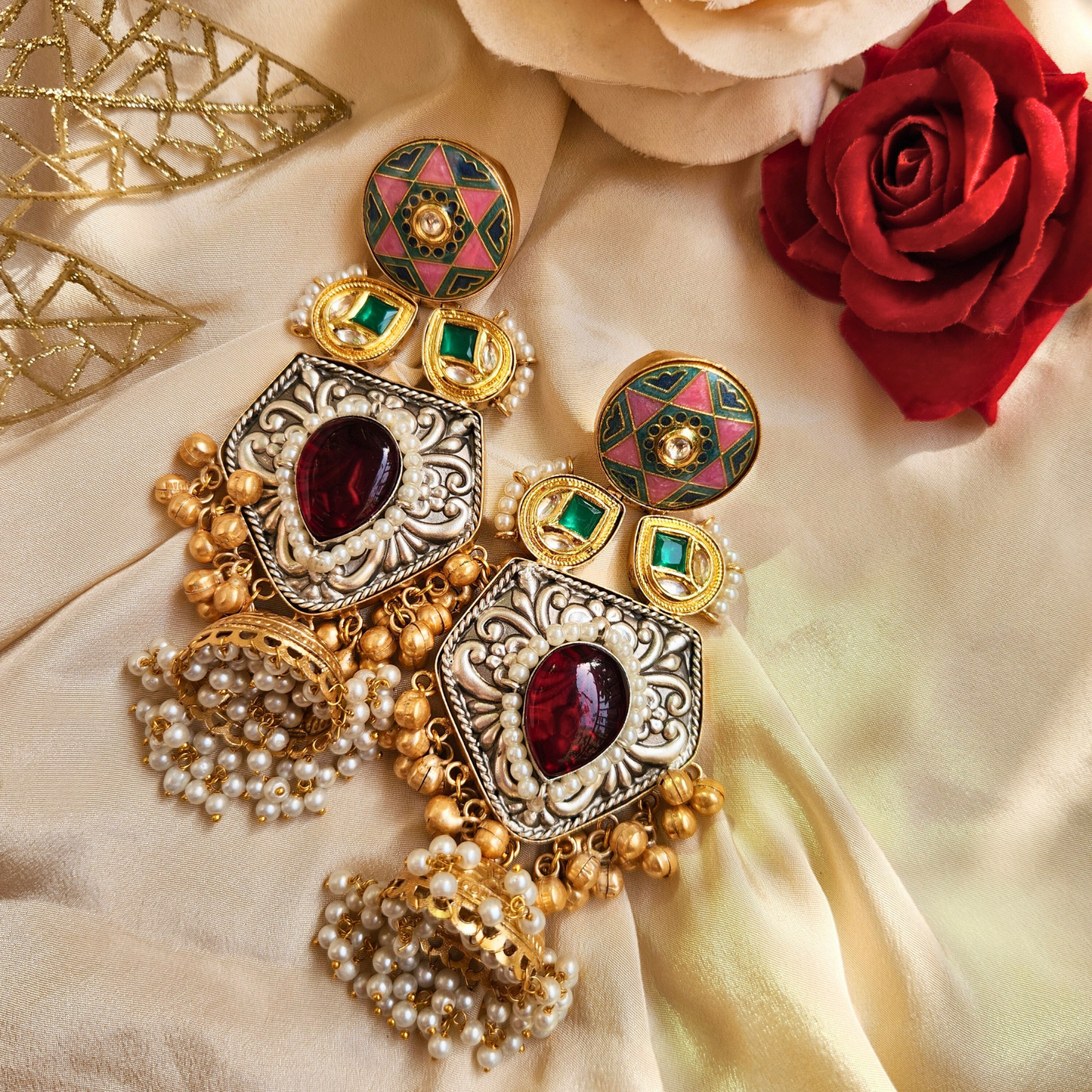 SAANJH KASHMIRI EARRINGS