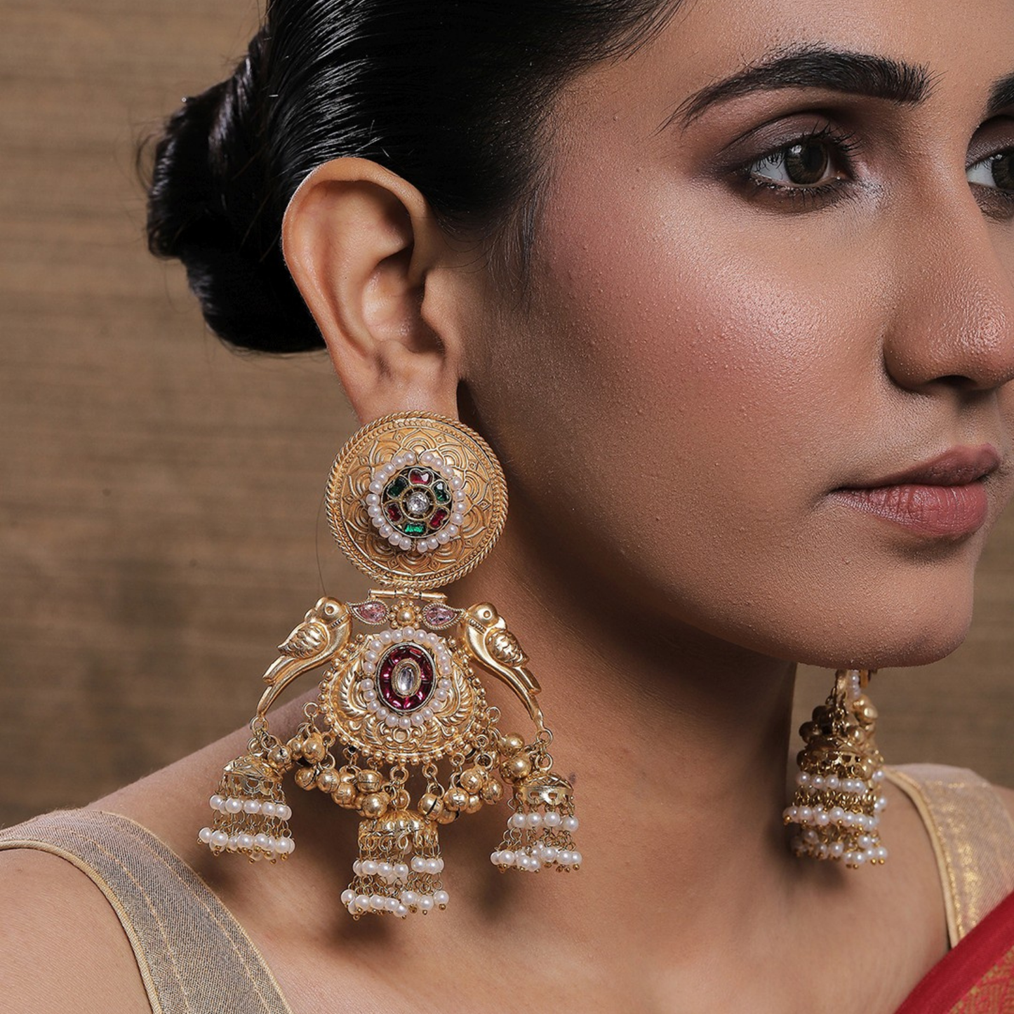Aayat Kashmiri Pachi Kundan Jhumki