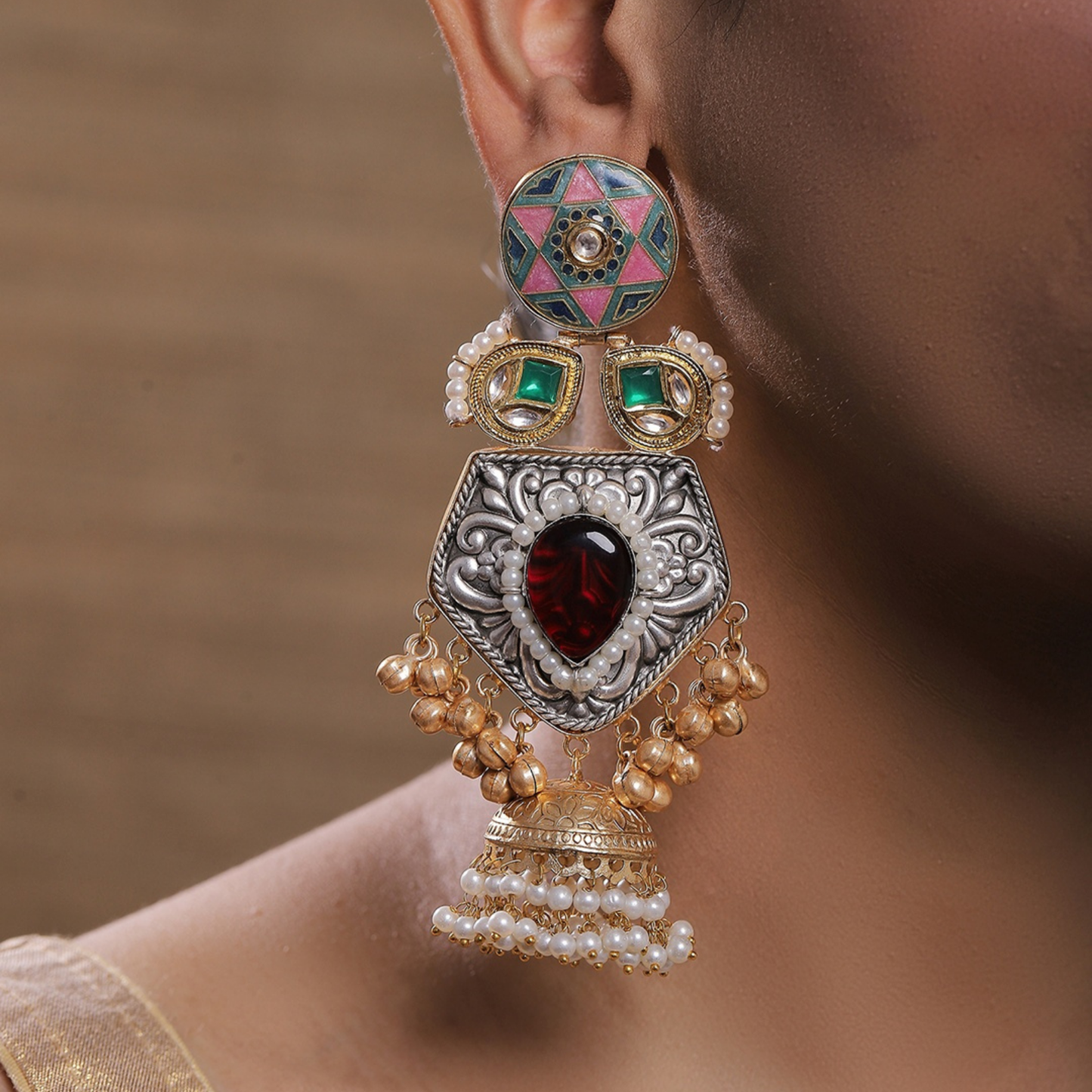 SAANJH KASHMIRI EARRINGS