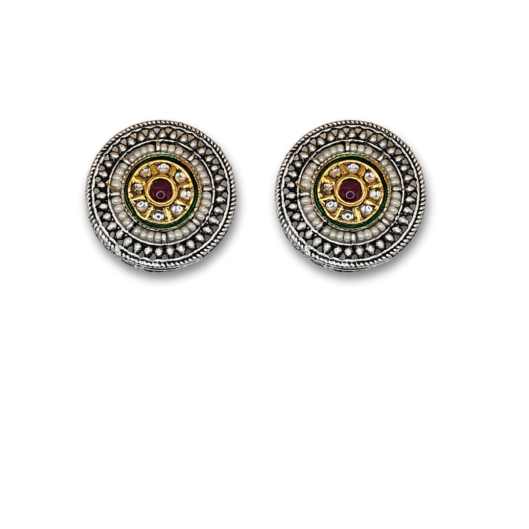 Festive Fusion Kundan Studs
