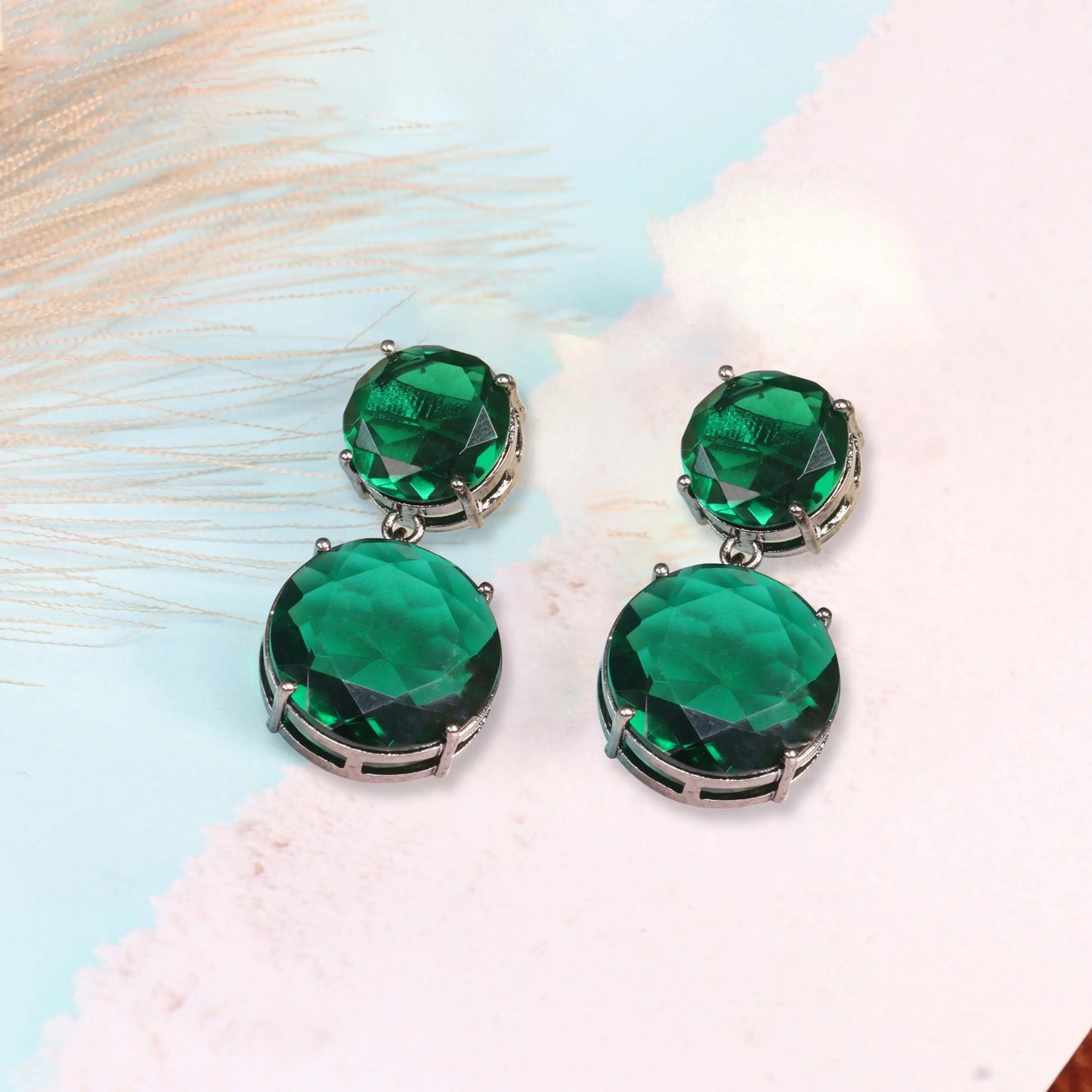 Elegant Emerald drops