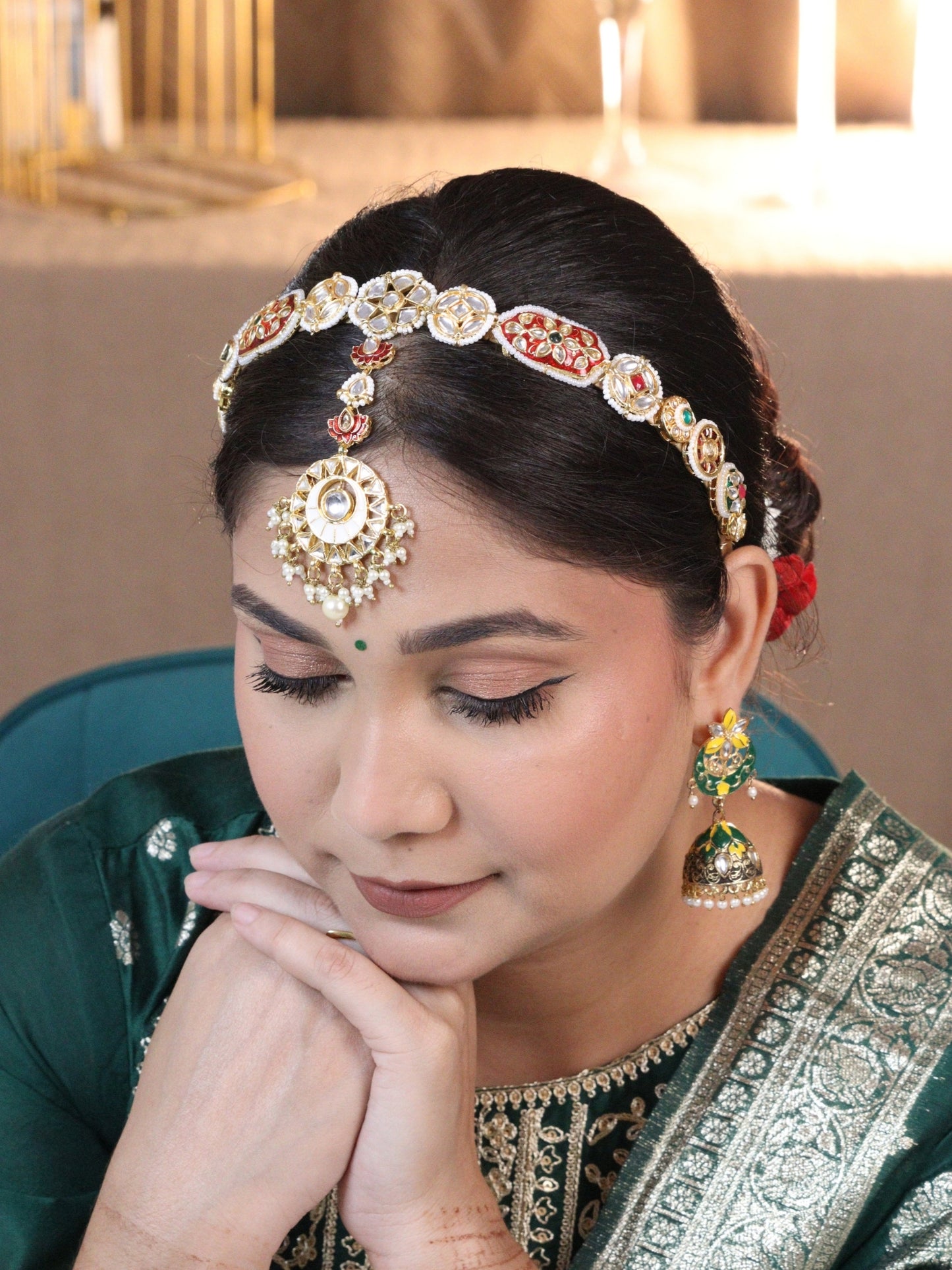 VIANA JEWELS Aana Maangtikka Hairband