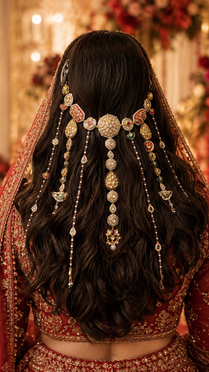 Kundan Bridal Hair Accessory