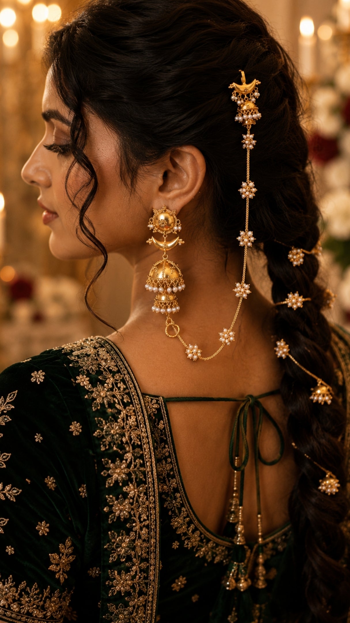 Saira Ear-Chain Jhumka