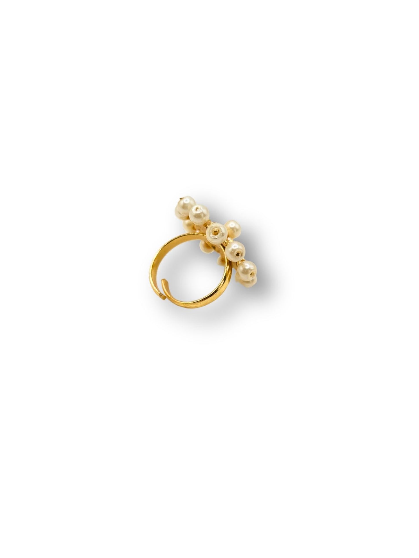 Viana Jewels Naqsh Brass Finger Ring for Women 18K Gold Plated Handmade