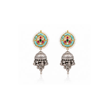 Viana Jewels Ira Classic Pachi Kundan Earrings