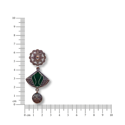 Saanjh Silver Meenakari Earrings