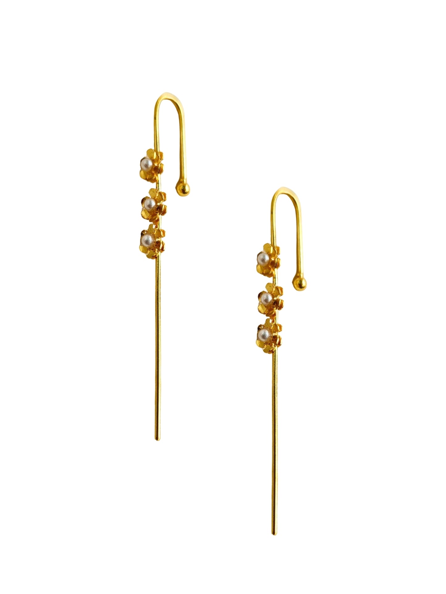 Viana Jewels Pearl flower Earcuff
