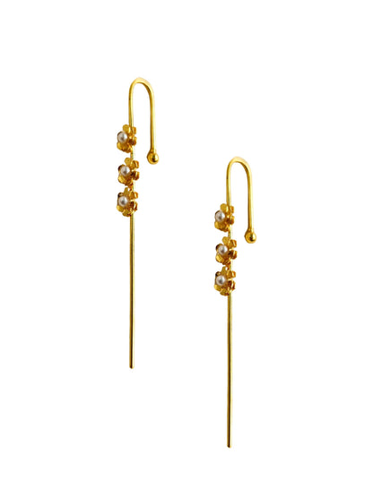 Viana Jewels Pearl flower Earcuff