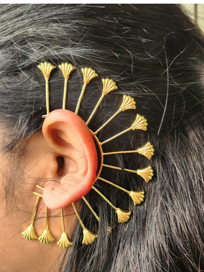 Viana Jewels Surya – Statement Brass Ear Cuff