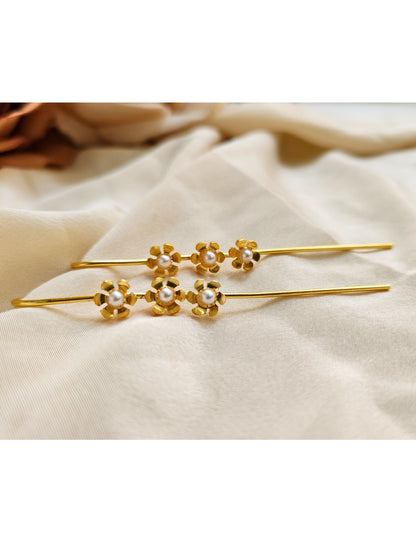 Viana Jewels Pearl flower Earcuff