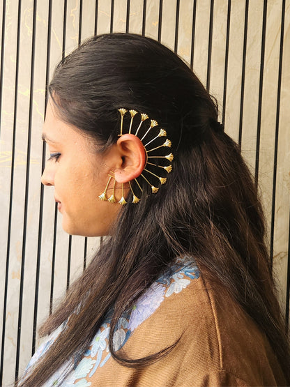 Viana Jewels Surya – Statement Brass Ear Cuff