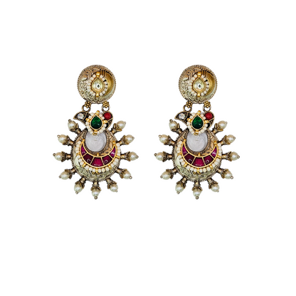 Festive Fusion Kundan earrings