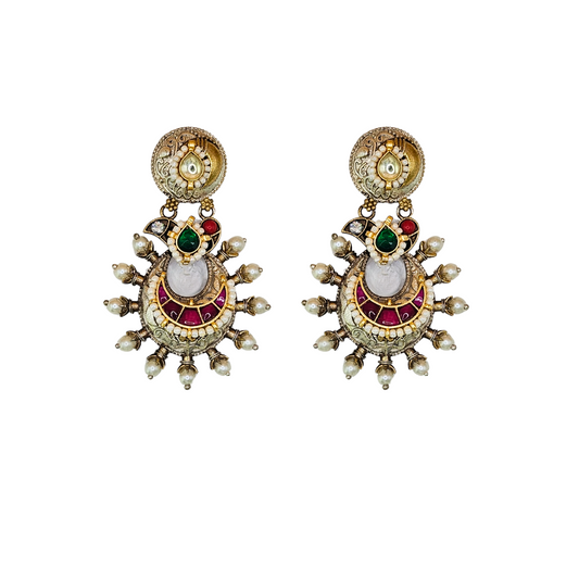 Festive Fusion Kundan earrings