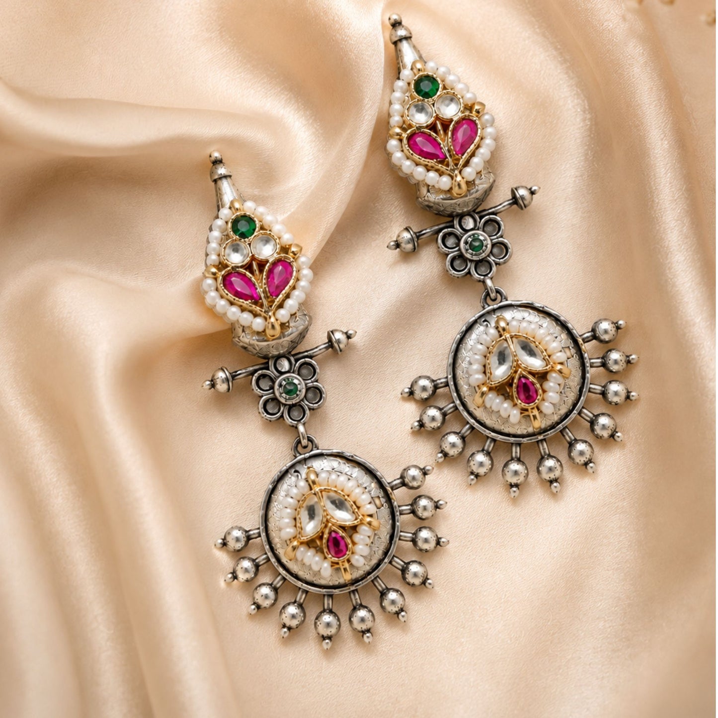 Viana Jewels Charvi Statement Pachi Earrings