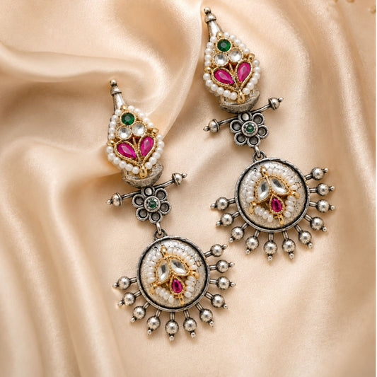 Viana Jewels Charvi Statement Pachi Earrings