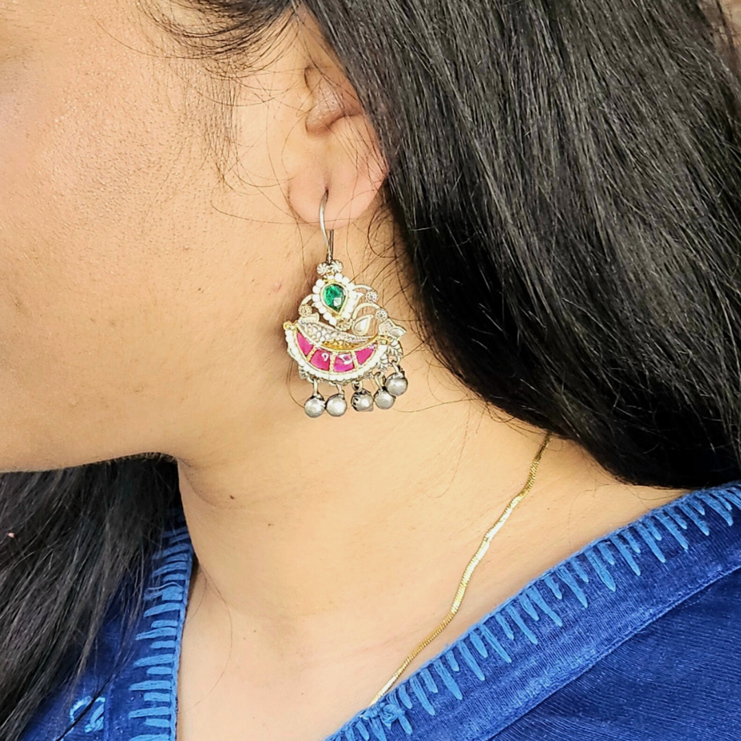 Dandiya Diva Kundan Hooks