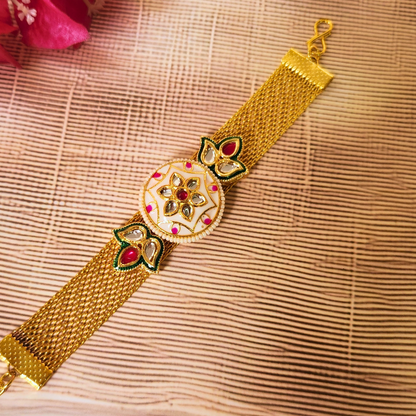 Kundan Rakhi Bracelet