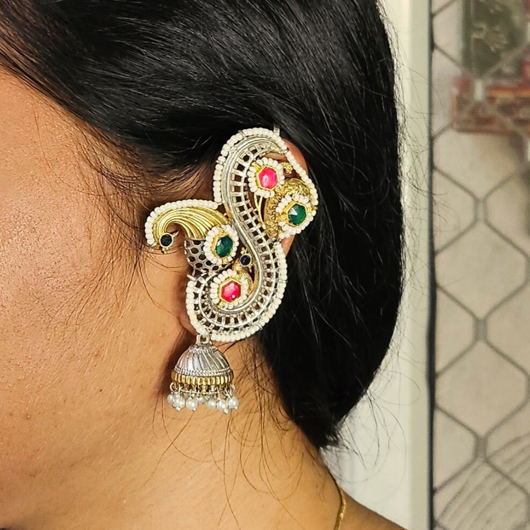 Dandiya Dreams Kundan Ear Cuffs