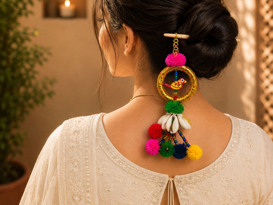 VIANA JEWELS Utsav Bird Boho Juda Hanging For Women
