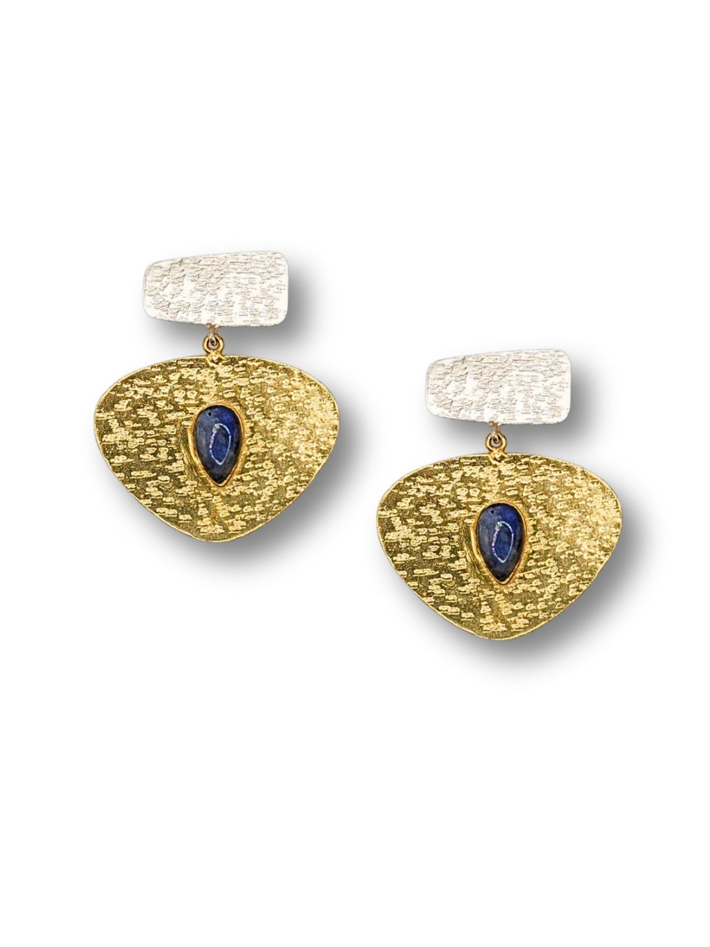 Viana Jewels Kanak Dual Tone Brass Earrings for Women 18K Gold Plated Handmade