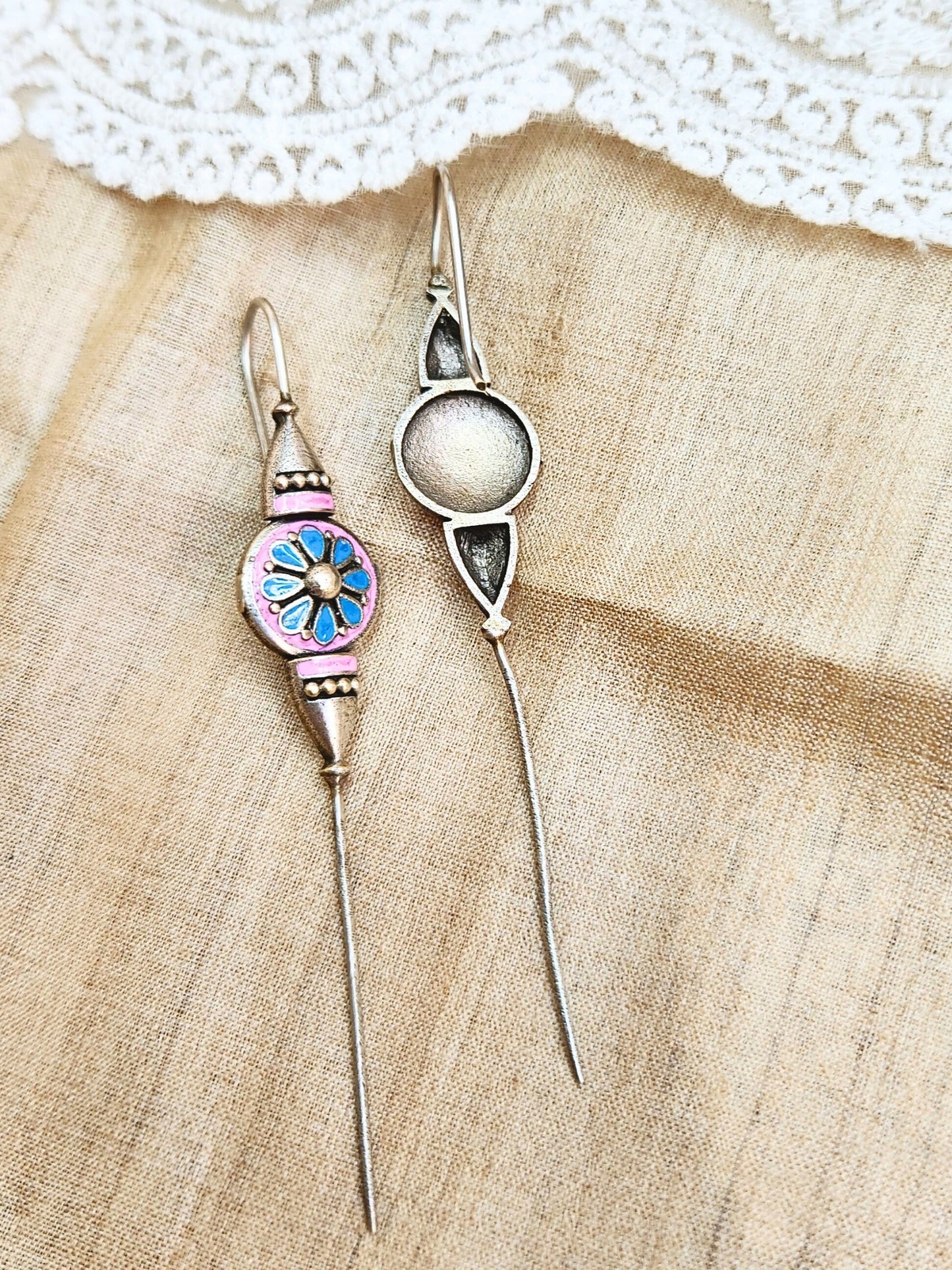 VIANA JEWELS Roohra Needle Earcuffs