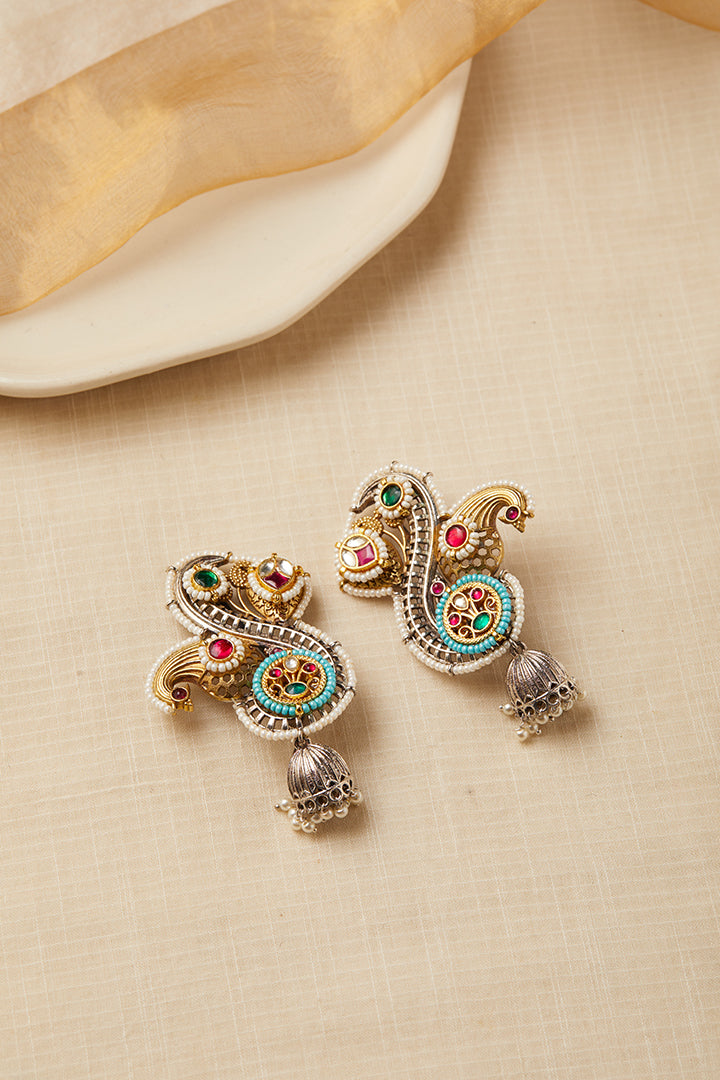 Viana Jewels Gauri Pearl Pachi Earrings