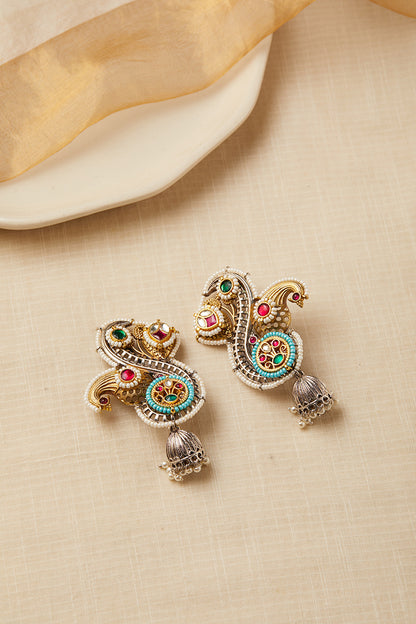 Viana Jewels Gauri Pearl Pachi Earrings