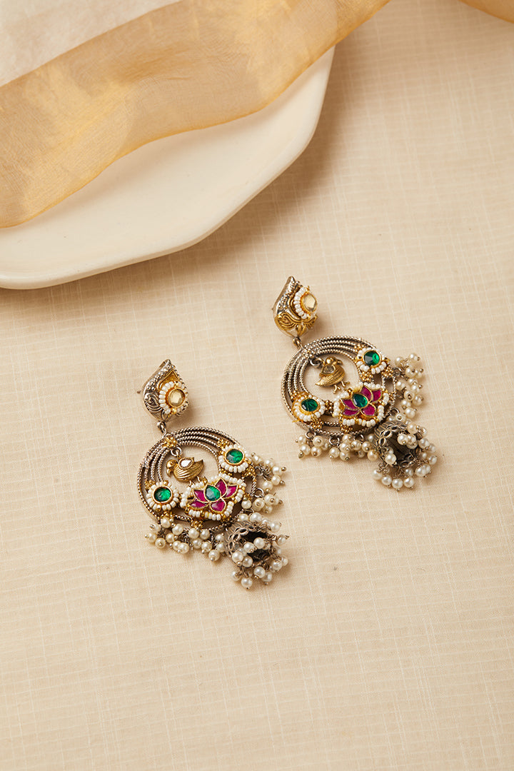 Viana Jewels Vedika Traditional Pachi Kundan Earrings