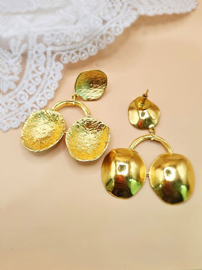 Viana Jewels Dazzle Brass Earrings