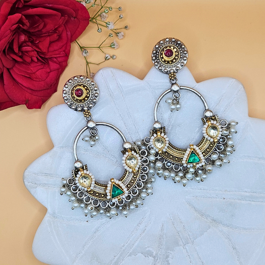 Pachi Pratibha Navratri Earrings