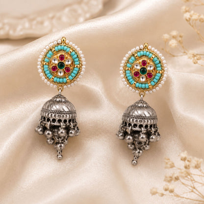 Viana Jewels Ira Classic Pachi Kundan Earrings