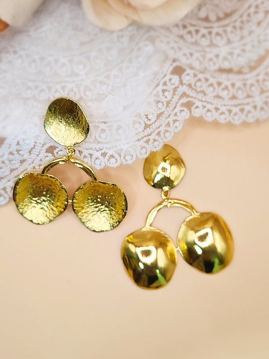 Viana Jewels Dazzle Brass Earrings