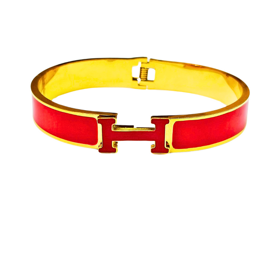 18K gold plated Statement Red Bracelet