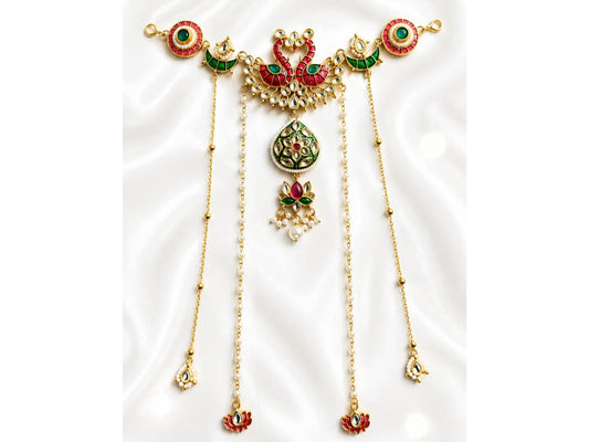 VIANA JEWELS Saundarya Kesh Zoya Kundan Hair Chain For Women