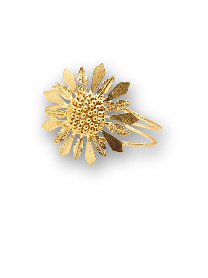 Viana Jewels Aroosha Adjustable Brass Bracelet for Women 18K Gold Plated