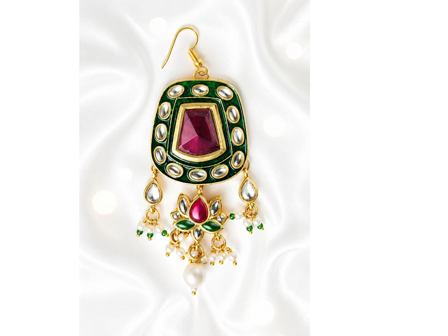 VIANA JEWELS Saundarya Sringara Kundan Passa For Women