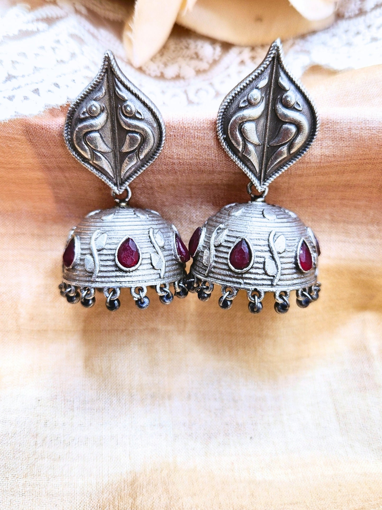 VIANA JEWELS Zaheen Jhumka Earrings